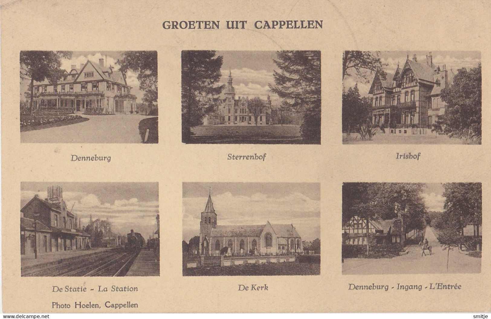 KAPELLEN CA. 1910 MULTIVIEW 6 ZICHTEN O.A. DE STATIE LA STATION - HOELEN ONGENUMMERD - Kapellen