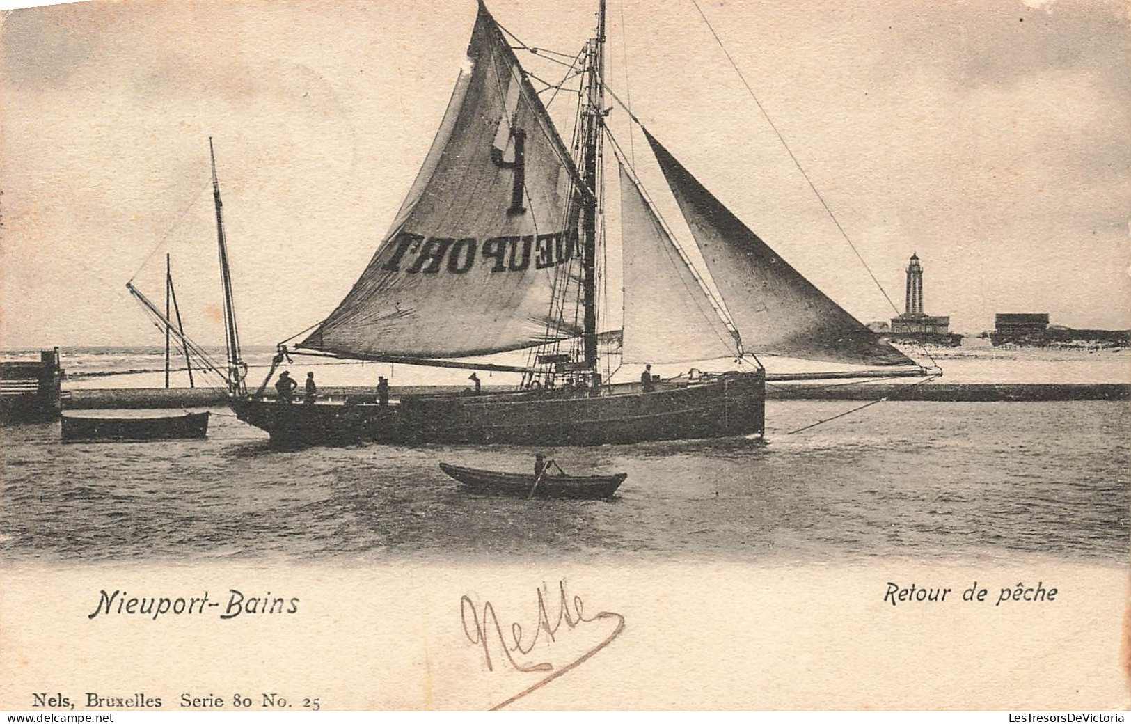 BELGIQUE - Nieuport-Bains - Retour De Pêche - Carte Postale Ancienne - Nieuwpoort