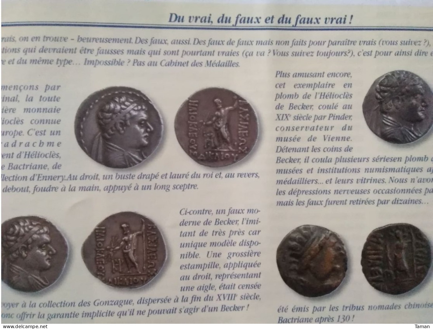Numismatique & Change - Grèce Antique - Rome - Poids Monétaire - Caen Besançon - Restauration Madagascar - Französisch