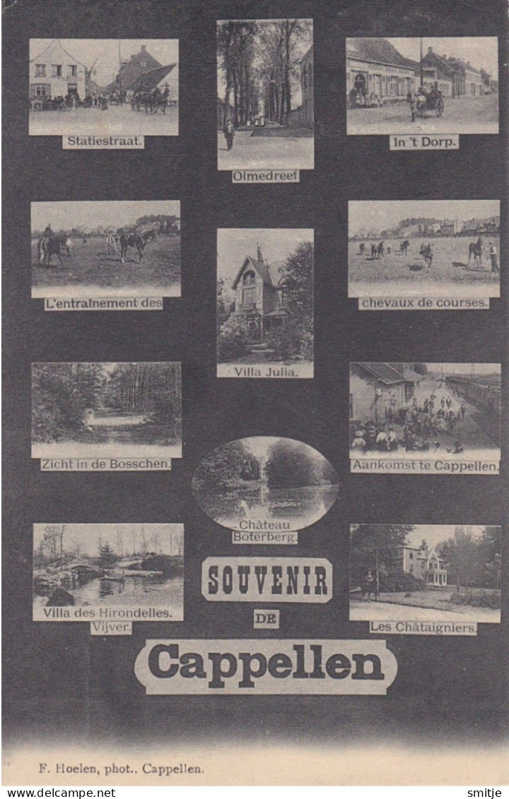 KAPELLEN 1906 MULTIVIEW 11 ZICHTEN O.A. CHEVAUX DE COURSES - HOELEN ONGENUMMERD - Kapellen