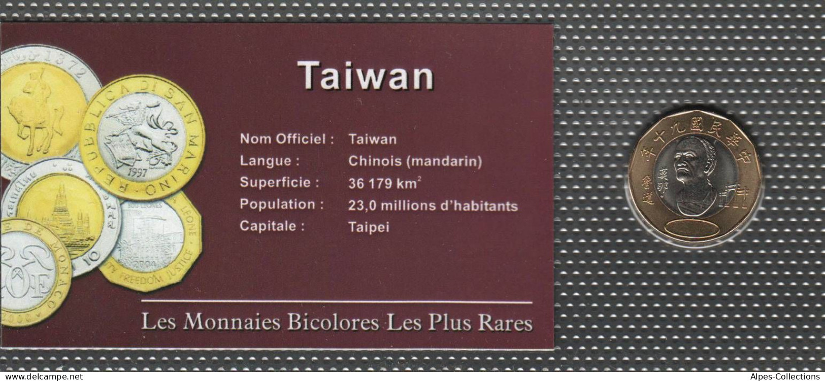 TWN565 - TAIWAN - MONNAIES BICOLORES LES PLUS RARES - 20 Yuan - 2001 - Taiwán