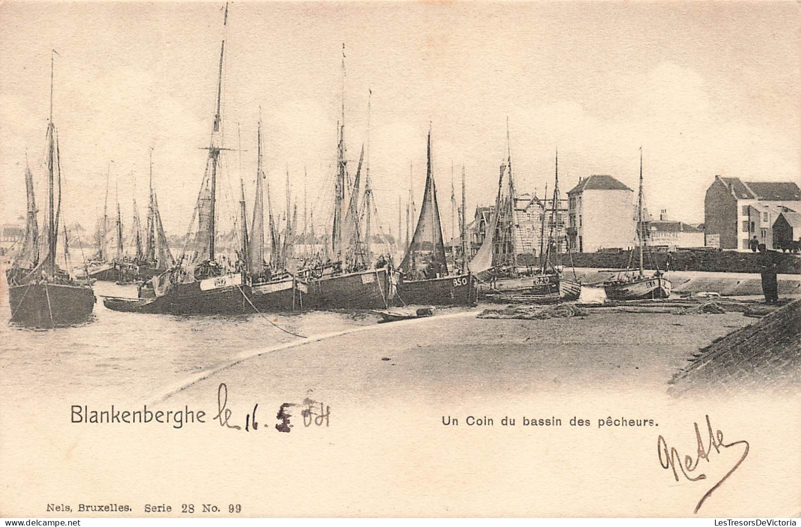 BELGIQUE - Blankenberghe - Un Coin Du Bassin Des Pêcheurs - Carte Postale Ancienne - Blankenberge