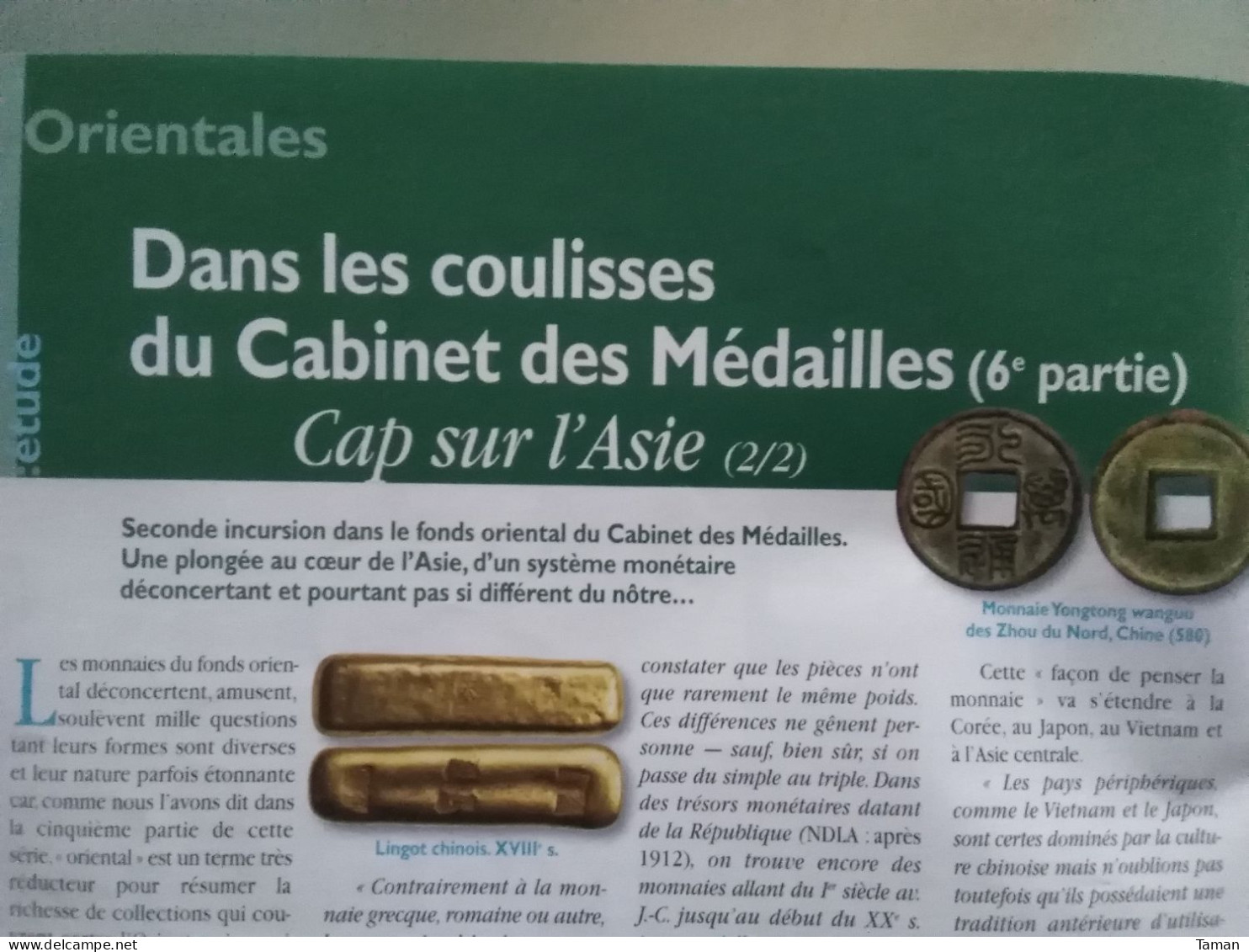 Numismatique & Change - Cabinet Des Médailles Asie - Empereurs Romains - Pau - Napoléon En Or - Joly Graveur - French