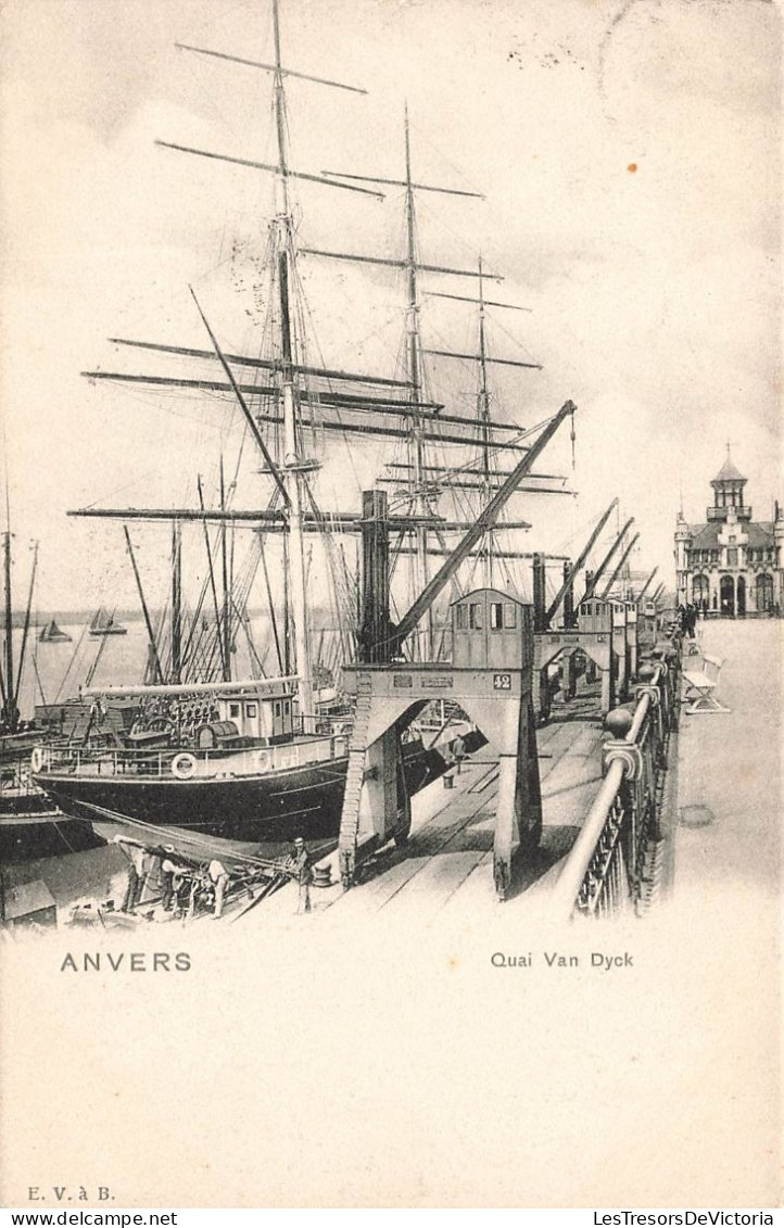 BELGIQUE - Anvers - Le Quai De Van Dyck - Carte Postale Ancienne - Antwerpen