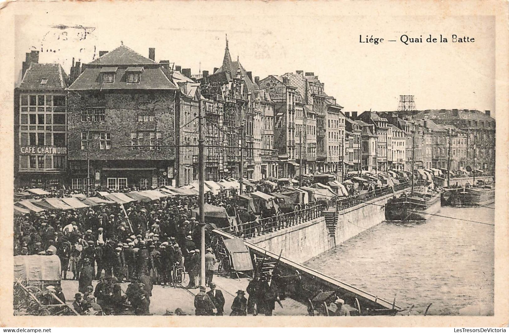 BELGIQUE - Liège - Le Quai De La Batte - Animé - Carte Postale Ancienne - Lüttich