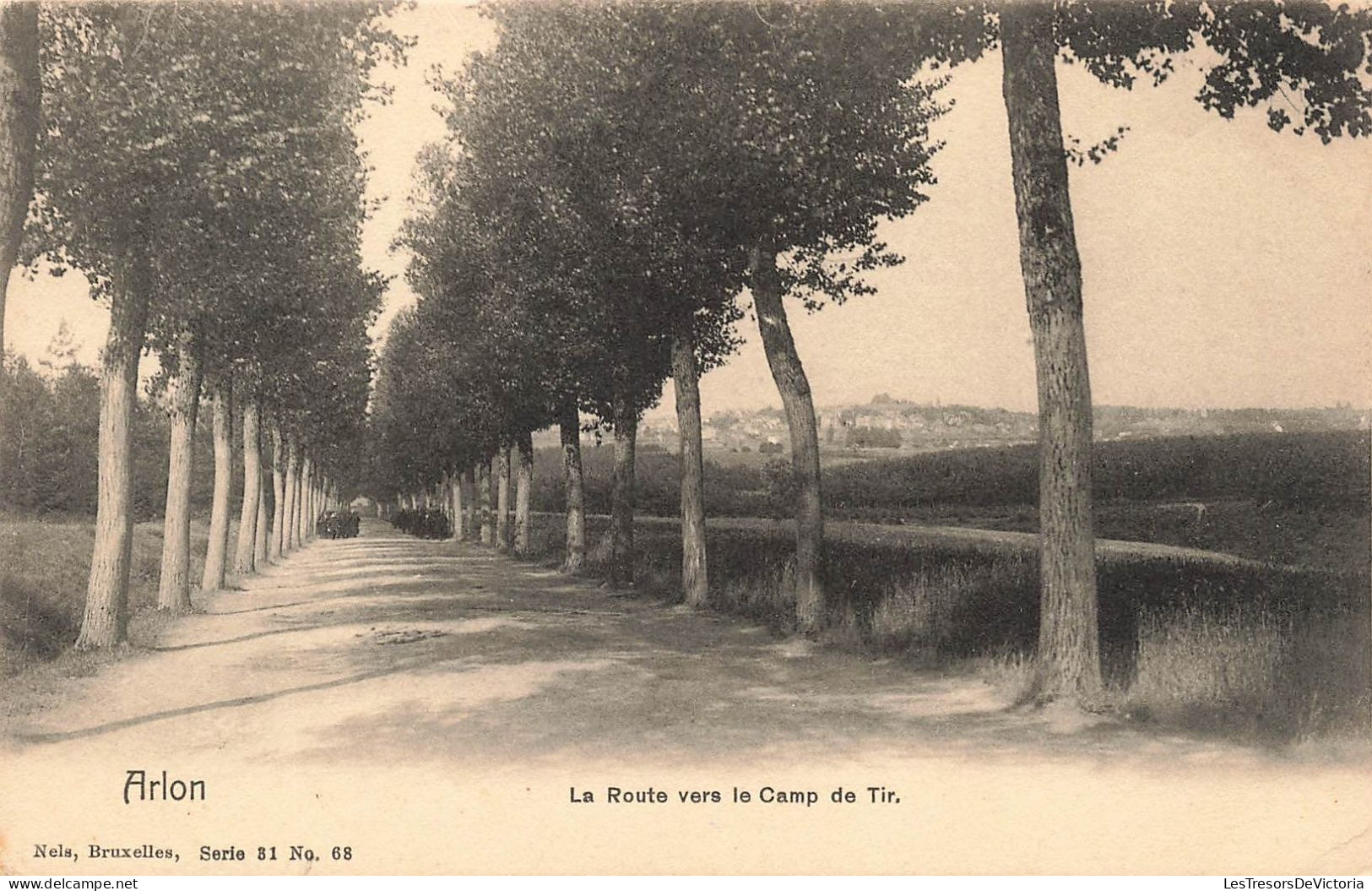 BELGIQUE - Arlon - La Route Vers Le Camp De Tir - Carte Postale Ancienne - Aarlen