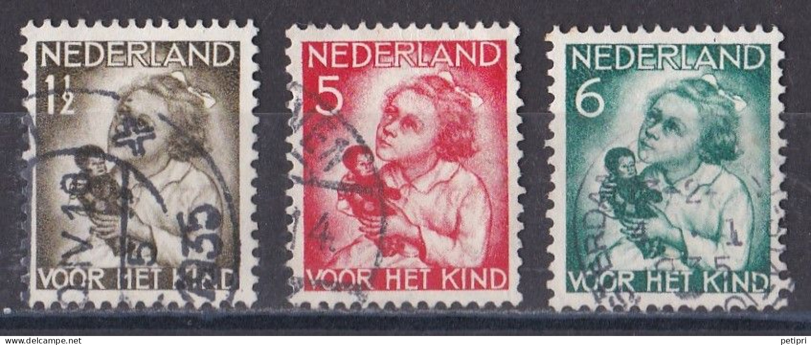 Pays Bas - 1930 - 1948 ( Wilhelmine )   Y&T  N ° 268  269  270  Oblitéré - Gebruikt