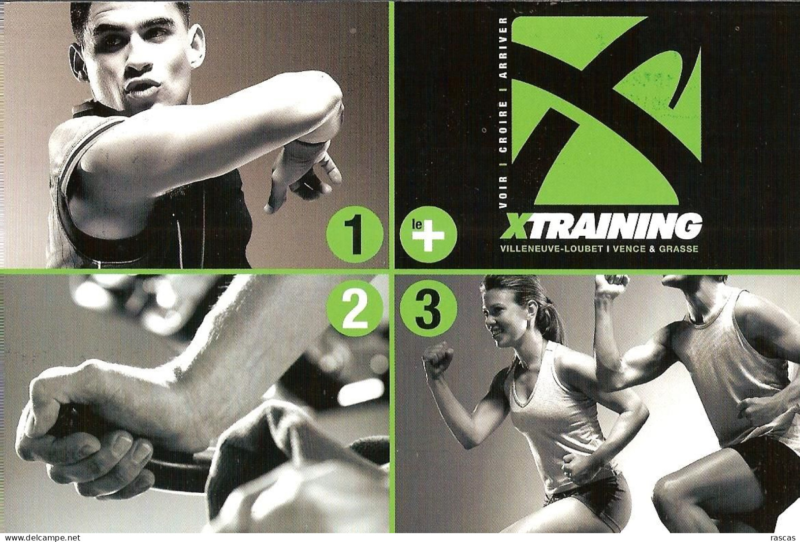 CPM - XTRAINING - VILLENEUVE LOUBET - VENCE - GRASSE - 3 CLUBS POUR 55 EUROS PAR MOIS - Gymnastiek