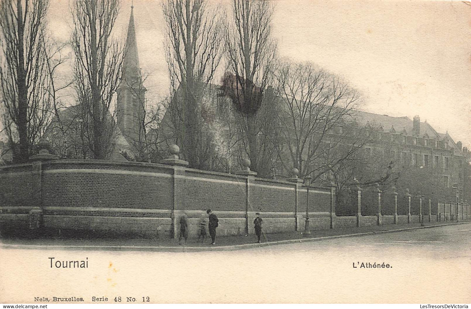 BELGIQUE - Tournai - Vue De L'Athénée - Carte Postale Ancienne - Tournai