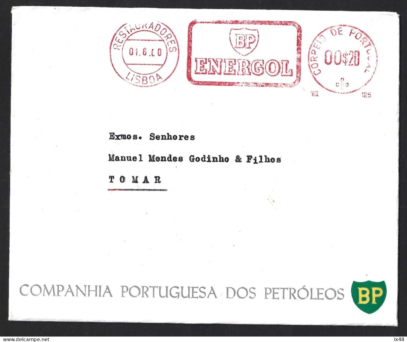 Petroleum. Öl. Öljyä. Ueleg. BP - Energol. Companhia Portuguesa De Petróleos. Publicity Stream Circulated 1960. Gazoline - Aardolie