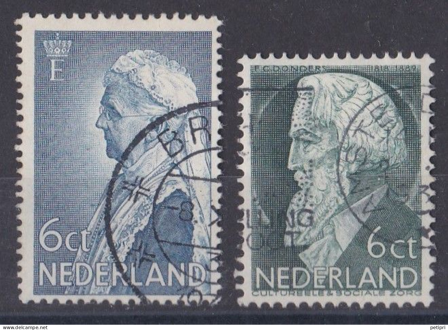 Pays Bas - 1930 - 1948 ( Wilhelmine )   Y&T  N ° 267  274   Oblitéré - Gebruikt