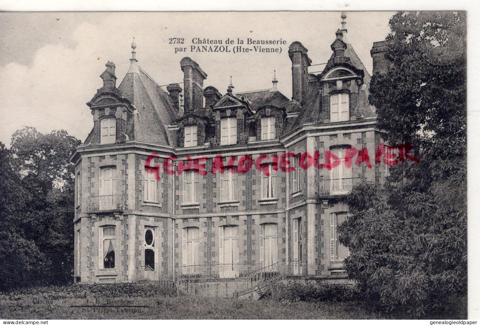 87- PANAZOL -    CHATEAU DE LA BEAUSSERIE -  RARE CLICHE BOUDEAU - Panazol