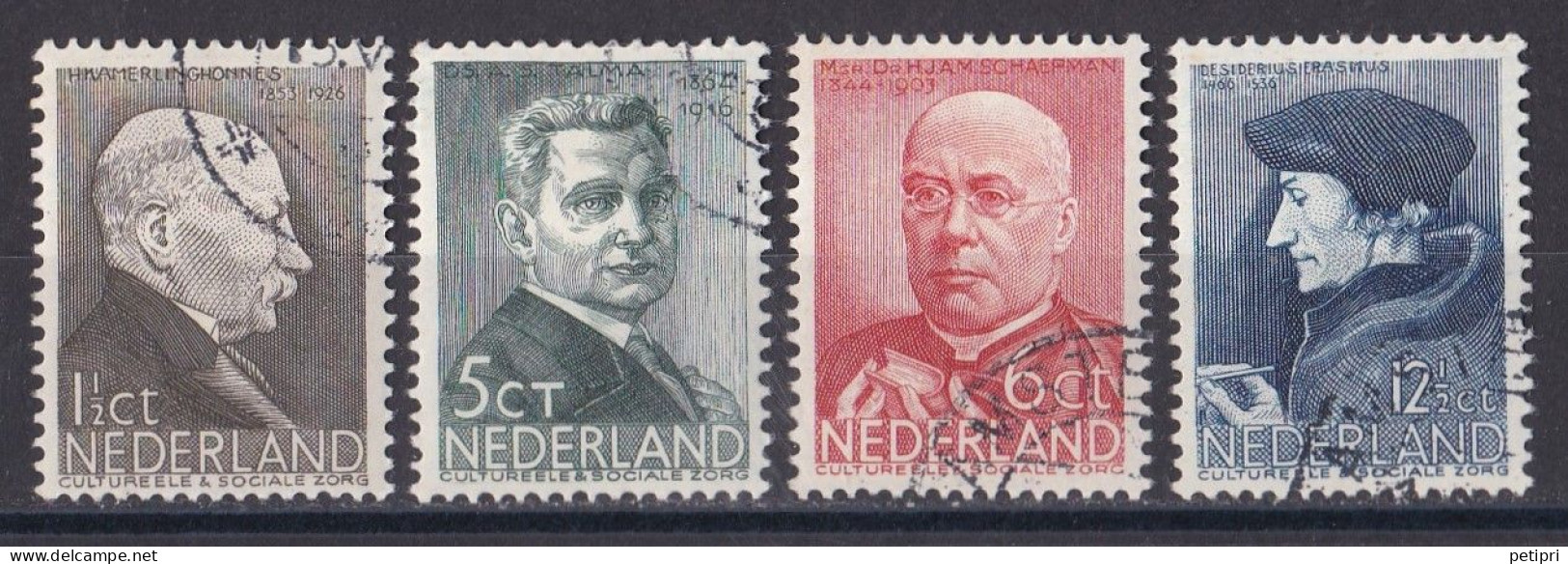 Pays Bas - 1930 - 1948 ( Wilhelmine )   Y&T  N ° 282  283  284  285  Oblitéré - Gebruikt