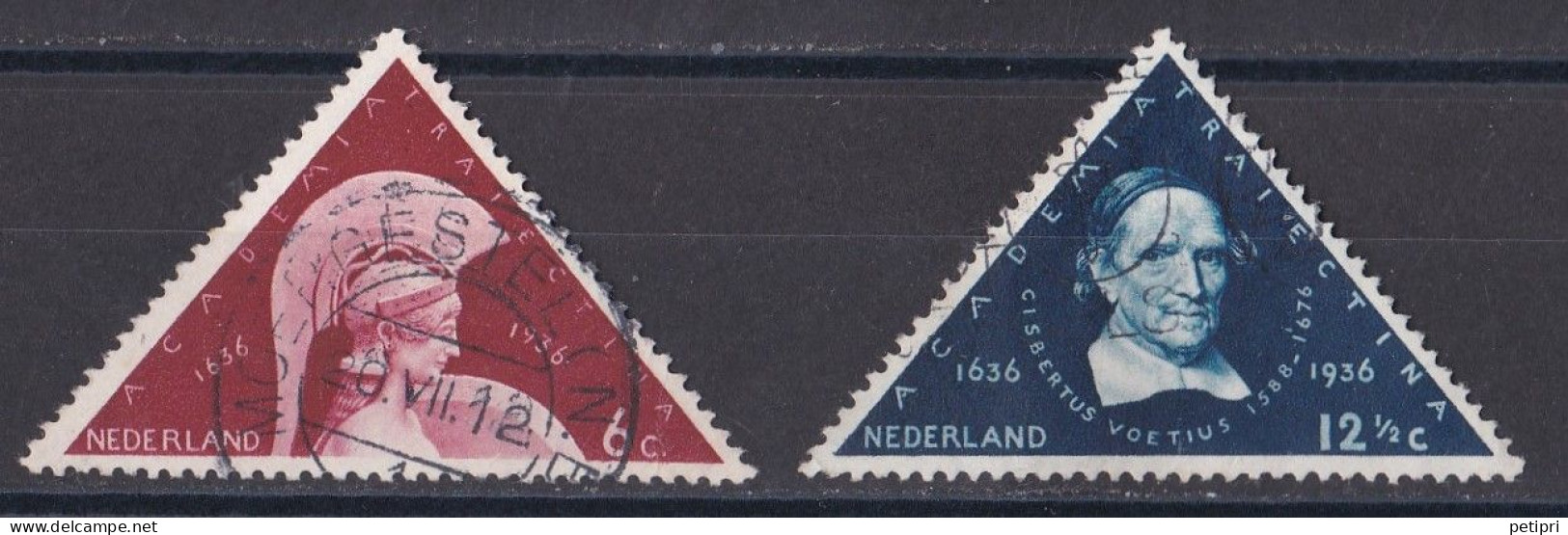 Pays Bas - 1930 - 1948 ( Wilhelmine )   Y&T  N ° 286  287  Oblitéré - Gebruikt