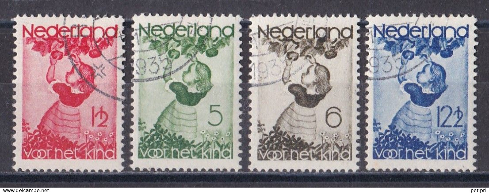 Pays Bas - 1930 - 1948 ( Wilhelmine )   Y&T  N ° 278  279  280  281  Oblitéré - Gebruikt