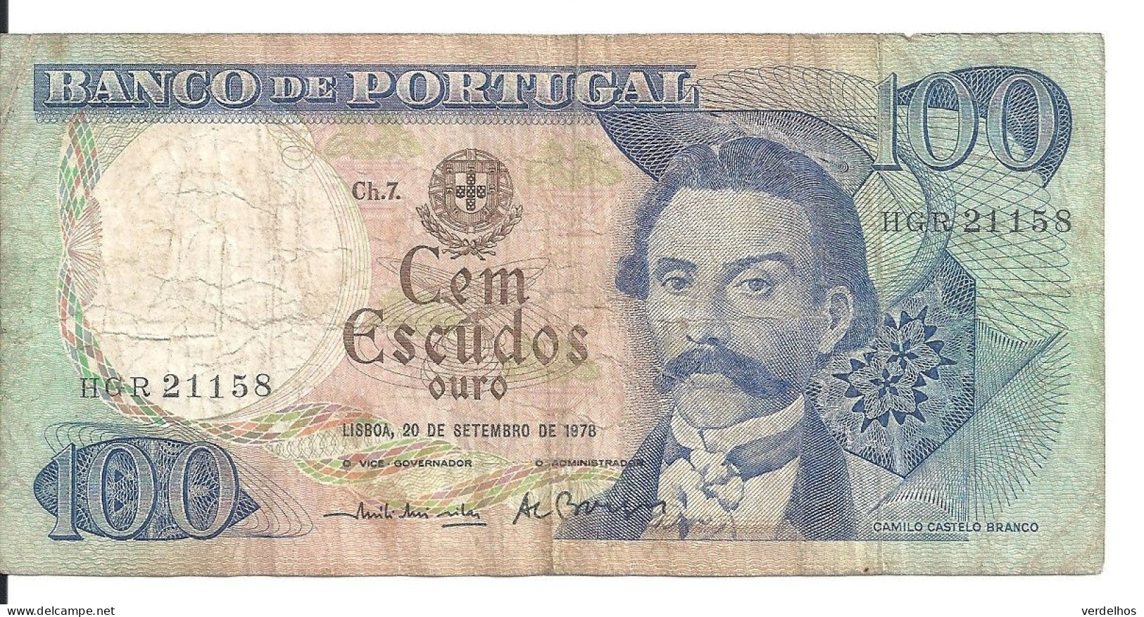 PORTUGAL 100 ESCUDOS 1978 VF P 169 B - Portugal