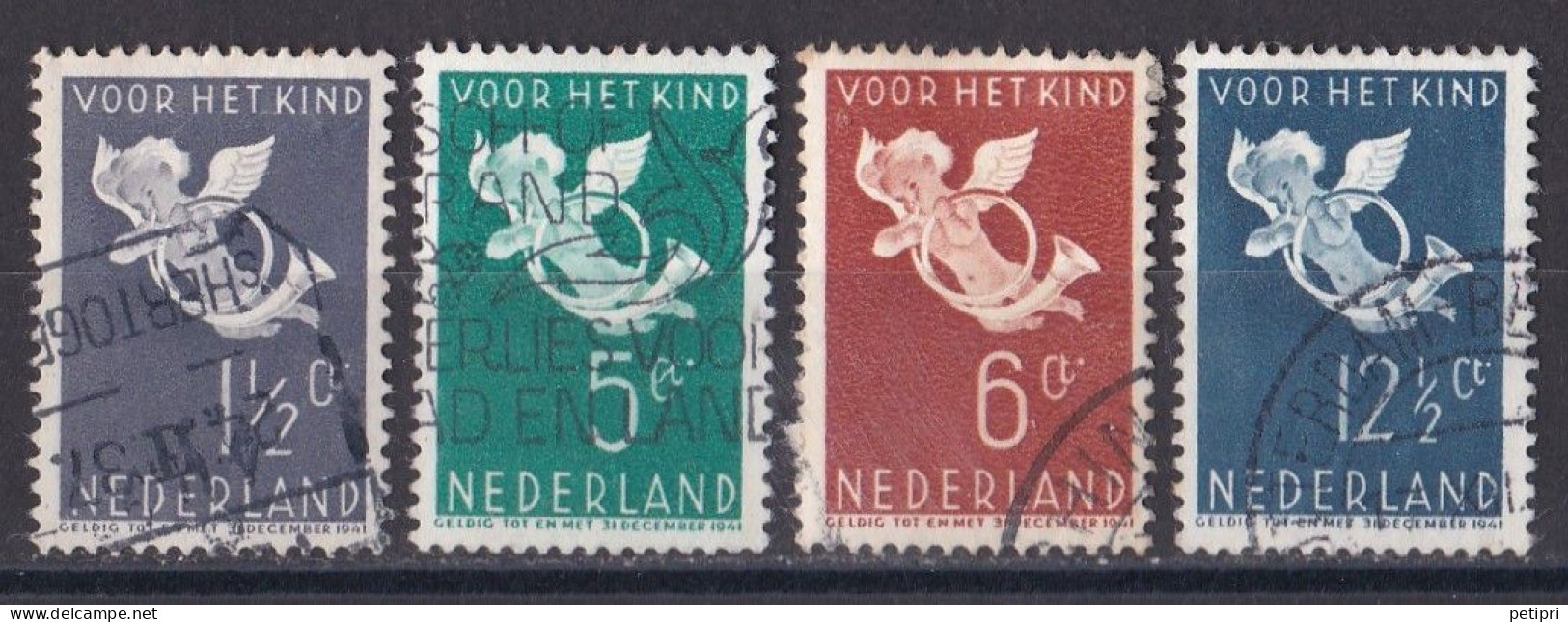 Pays Bas - 1930 - 1948 ( Wilhelmine )   Y&T  N ° 288  289  290  291  Oblitéré - Gebruikt