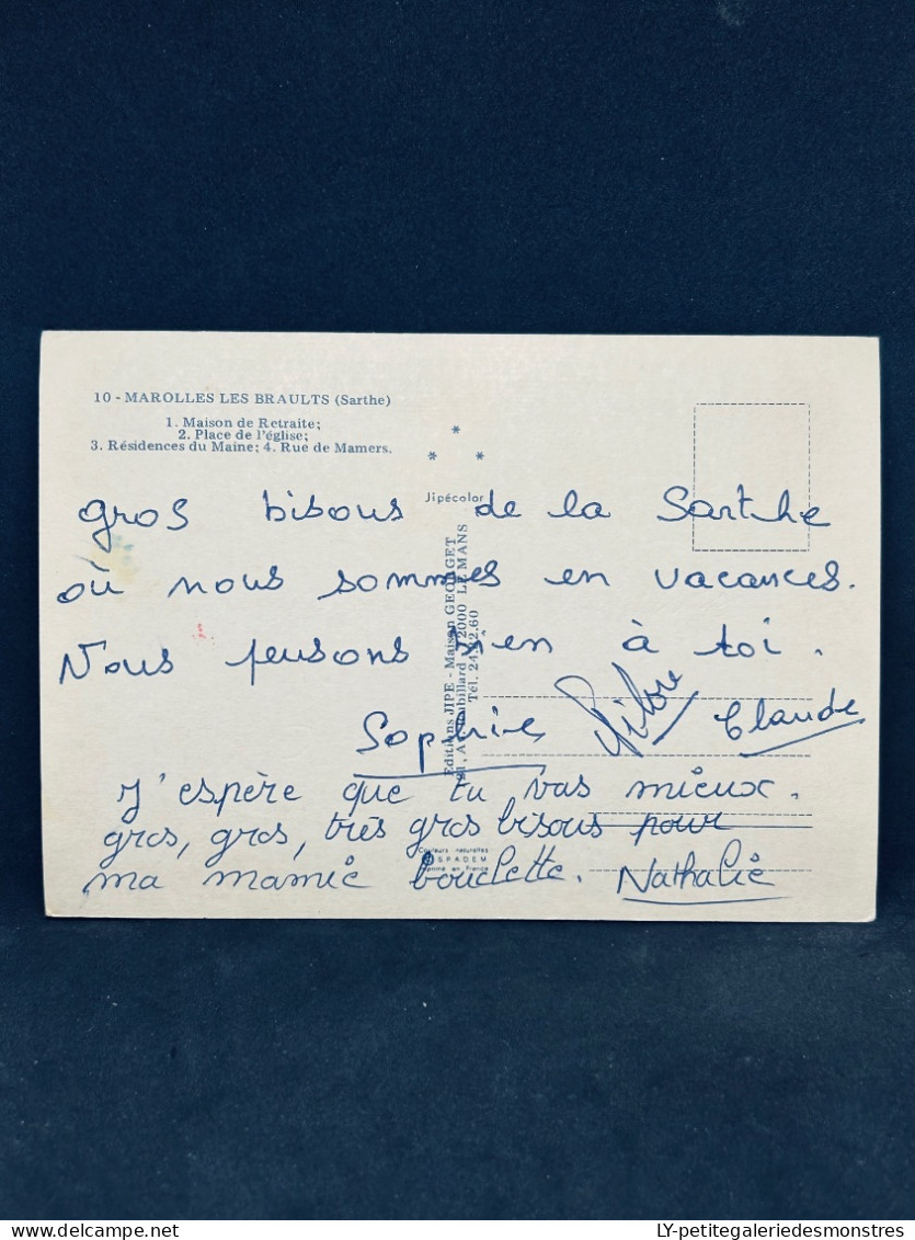 °CPA5 Marolles Les Braults Multi-vues Maison De Retraite Place De L'église Résidence Du Maine Rue Du Mamers Jipé - Marolles-les-Braults