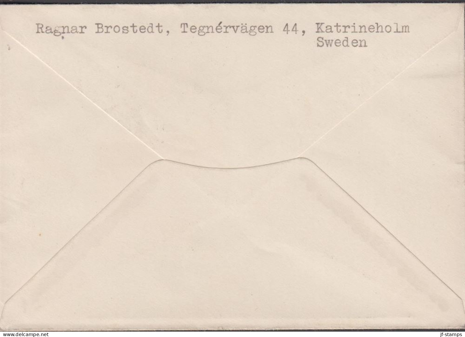 1946. SVERIGE. Fine Small LUFTPOST Cover To Buenos Aires With 40 öre TEGNER Cancelled FIRST S... (Michel 324) - JF444806 - Briefe U. Dokumente