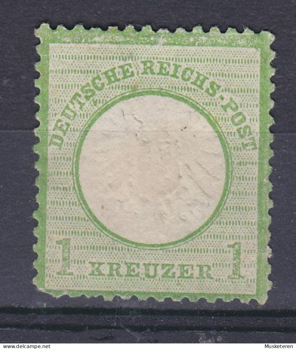 Deutsches Reichs-Post 1872 Mi. 23a, 1 Kr. Adler Mit Grossem Brustschild ERROR Variety 'Kleinem 'v' Unter S', MNG(*) - Ungebraucht