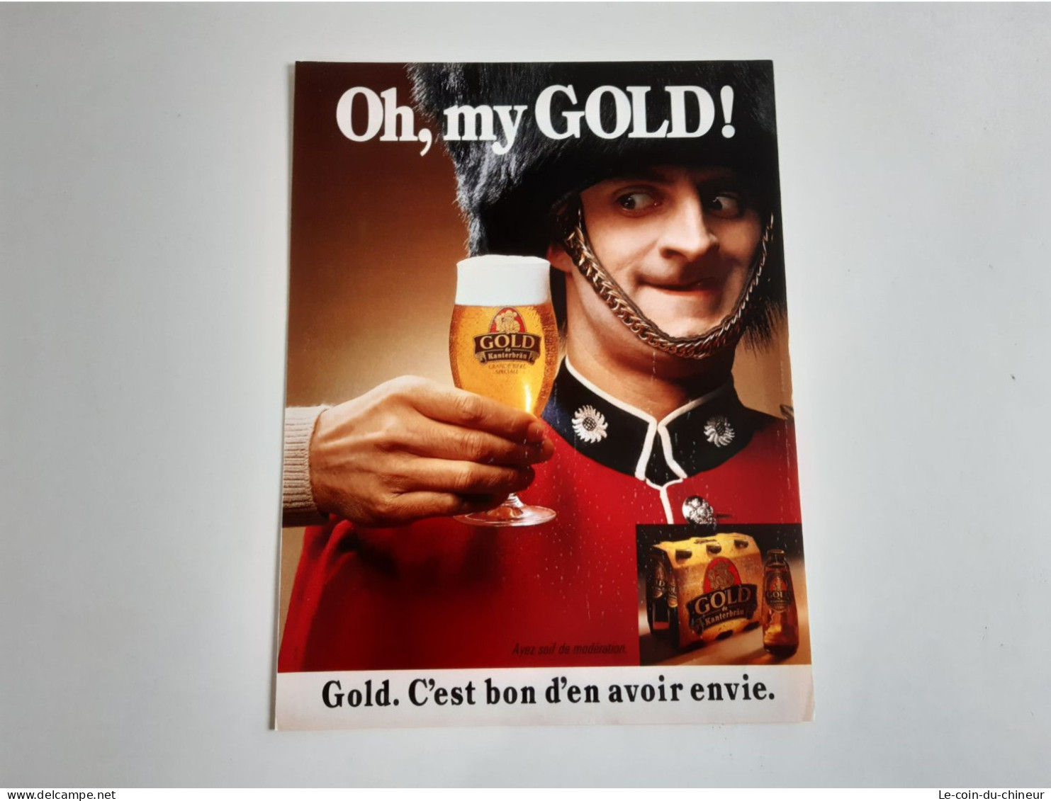 Publicité De Presse Bière Gold Kanterbrau - Alcools