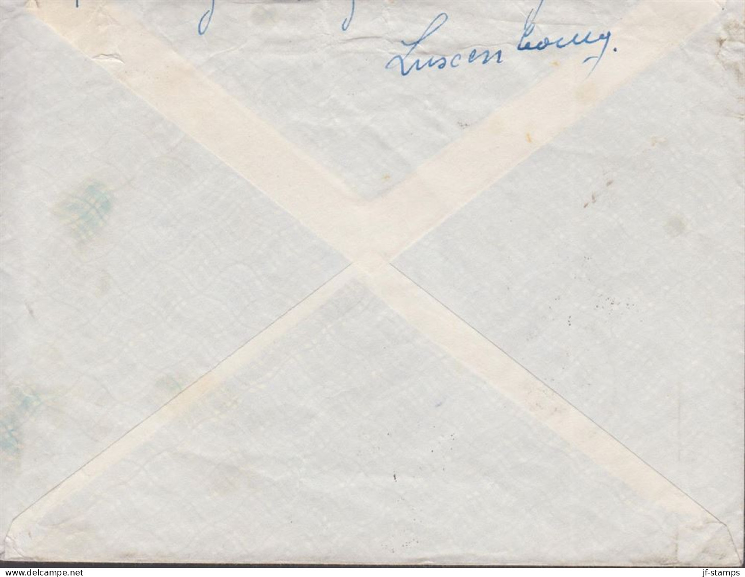 1952.  LUXEMBOURG. 4 F Biking Single On Cover To USA Cancelled TROISVIERGES 1.10.52. Very Unu... (Michel 499) - JF445142 - Covers & Documents