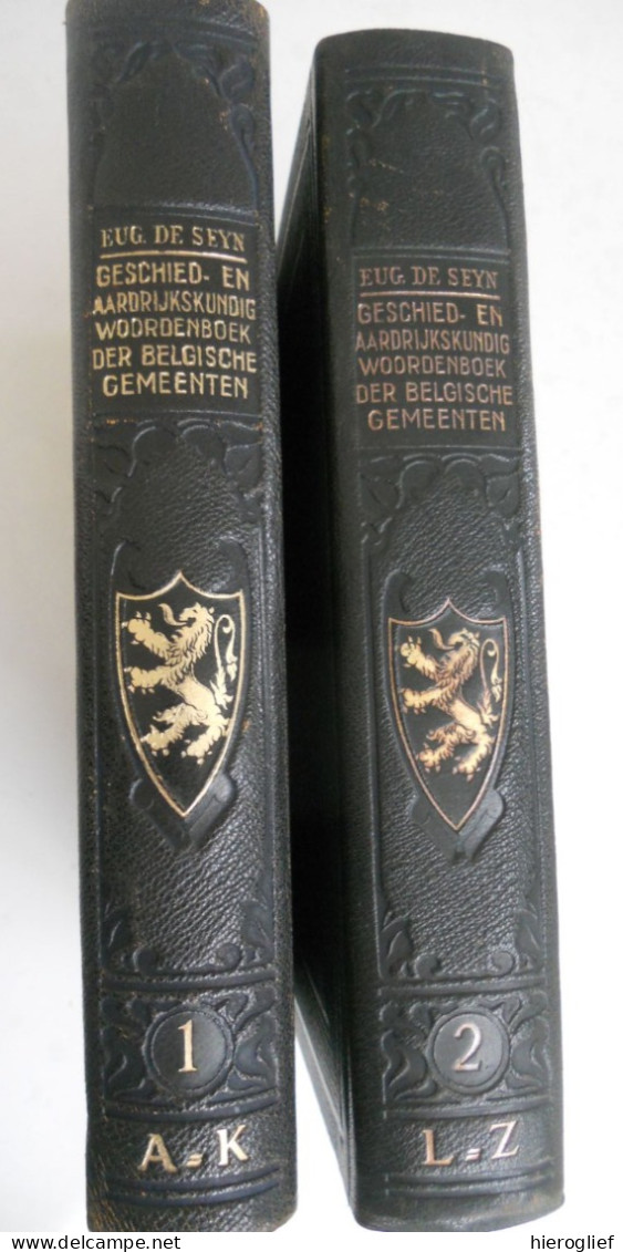 Geschiedkundig En Aardrijkskundig Woordenboek Der Belgische Gemeenten 1 & 2 - Eug. De Seyn ° Roeselare + Etterbeek - Geschichte