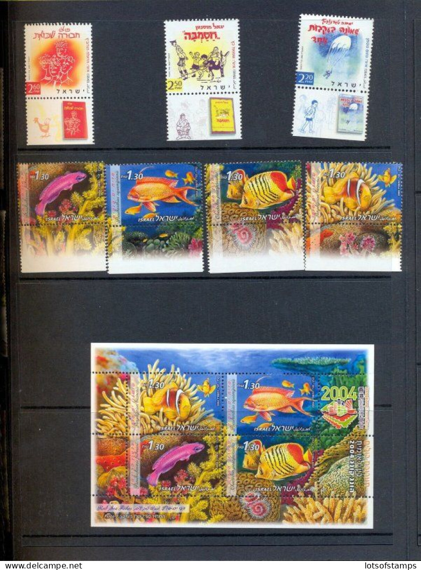 Israel 2004 COMPLETE YEAR SET WITH S/SHEETS MNH - SEE 4 SCANS - Briefe U. Dokumente