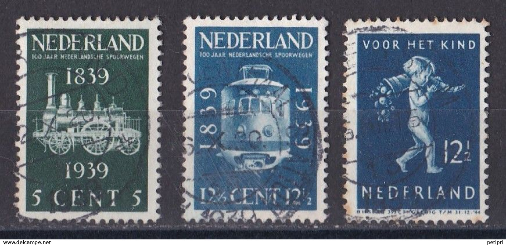 Pays Bas - 1930 - 1948 ( Wilhelmine )   Y&T  N ° 325  326  330  Oblitéré - Gebruikt