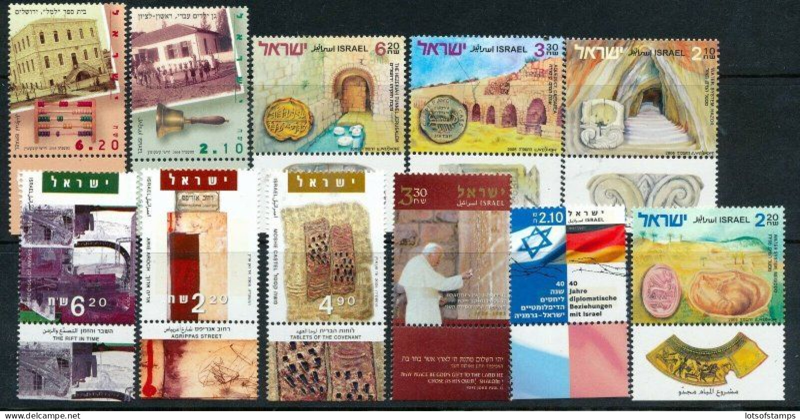 Israel 2005 Year Set With Tab + S/sheets Mnh SEE 2 SCANS - Cartas & Documentos