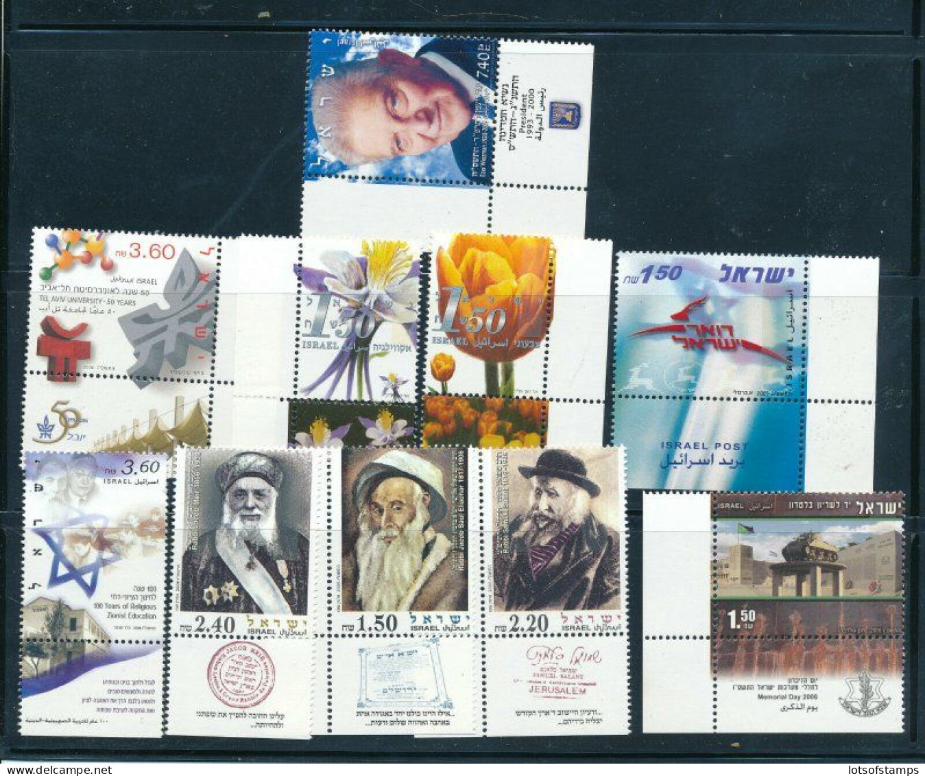 ISRAEL 2006 YEAR SET COMPLETE W/ S/SHEETS MNH - SEE 3 SCANS - Covers & Documents