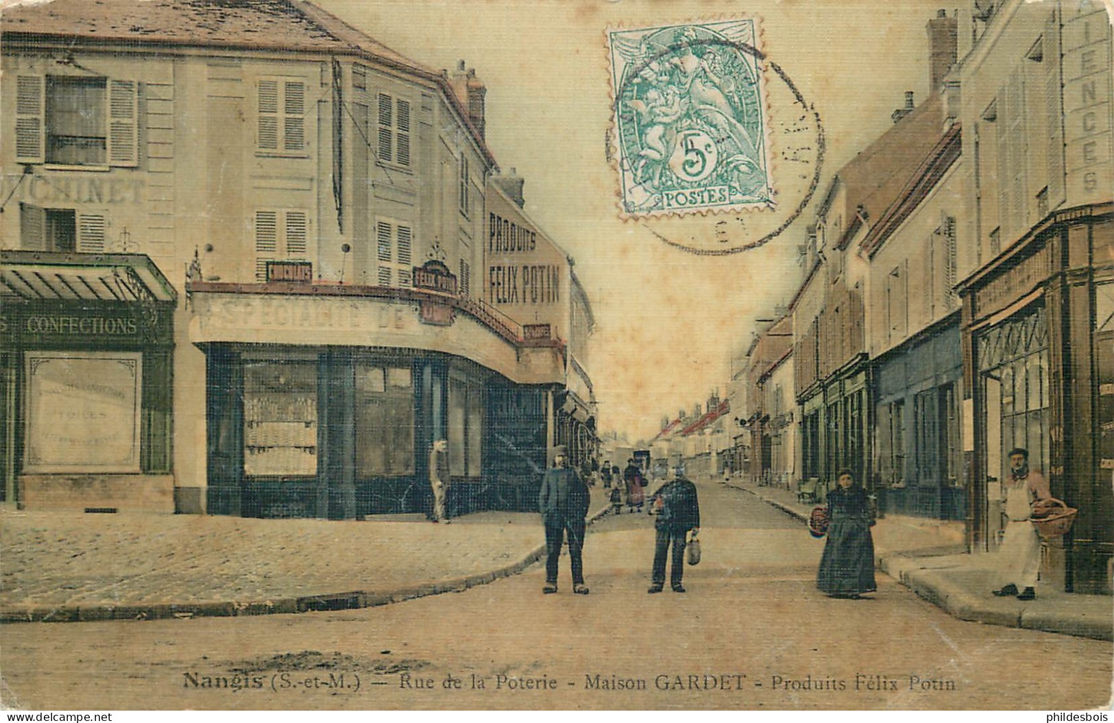 SEINE ET MARNE  NANGIS  Rue De La Poterie Maison GARDET  (produits Felix Potin ) - Nangis