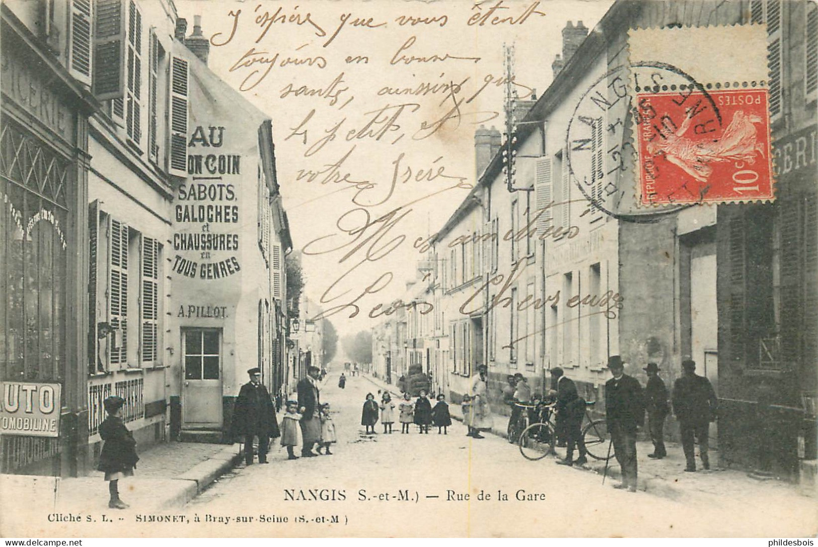 SEINE ET MARNE  NANGIS  Rue De La Gare - Nangis