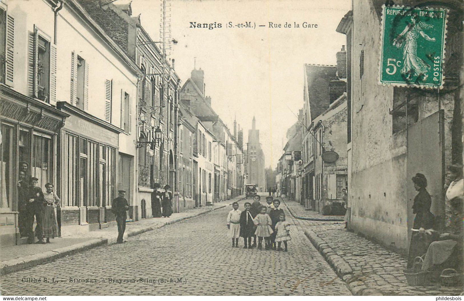 SEINE ET MARNE  NANGIS  Rue De La Gare - Nangis