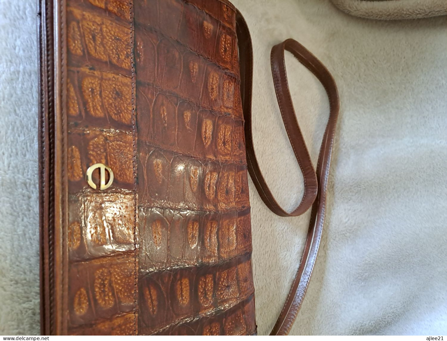 Sac À Main. Esteve. Peau De Crocodile. - Taschen Und Beutel