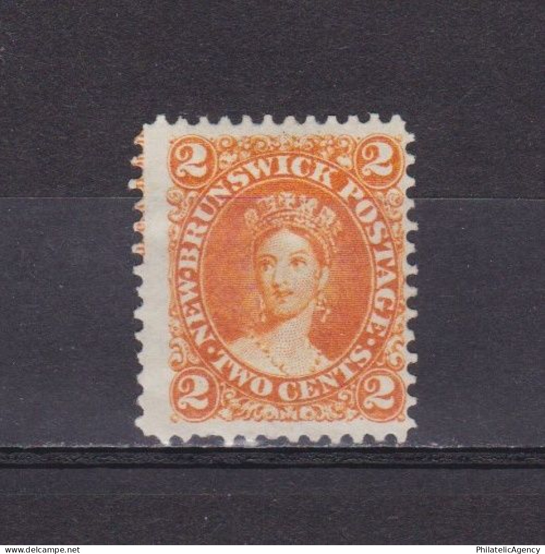 NEW BRUNSWICK CANADA 1860, SG# 10, CV £38, Queen Victoria, No Gum - Unused Stamps