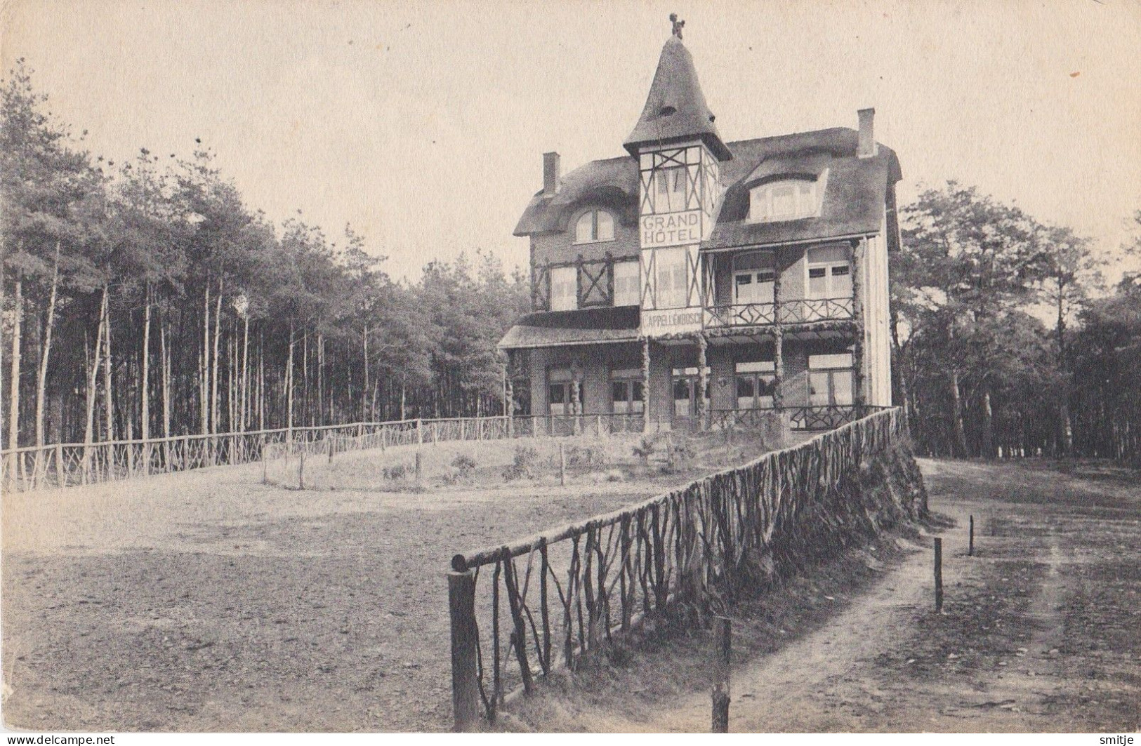 KAPELLEN NOTA OP ADRESZIJDE VAN GRAND HOTEL CAPPELLENBOSCH-HEIDE PROP. JOS. ARDIES - Kapellen