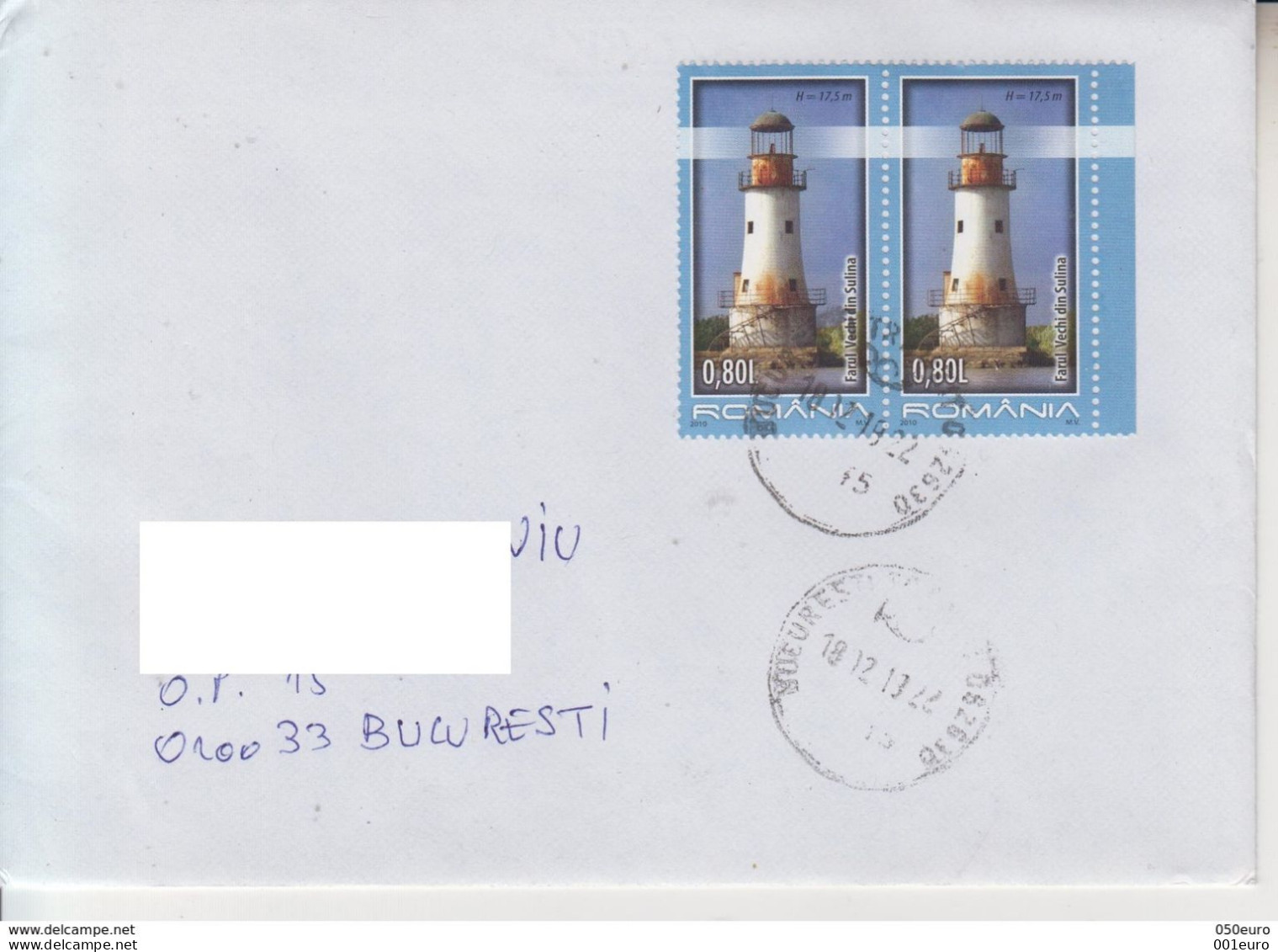 ROMANIA : LIGHTHOUSE Cover Circulated In Romania #722659810 - Registered Shipping! - Cartas & Documentos