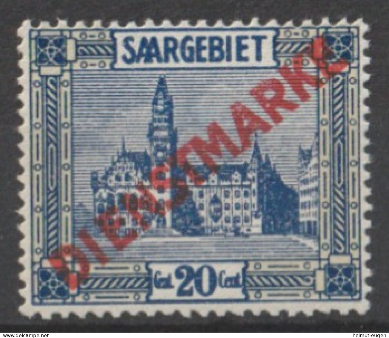 MiNr. 5 Deutschland Saargebiet Und Saarland, Dienstmarken    1922, 1. Juni/1924. Dienstmarken: Freimarken MiNr. 84-94 - Servizio