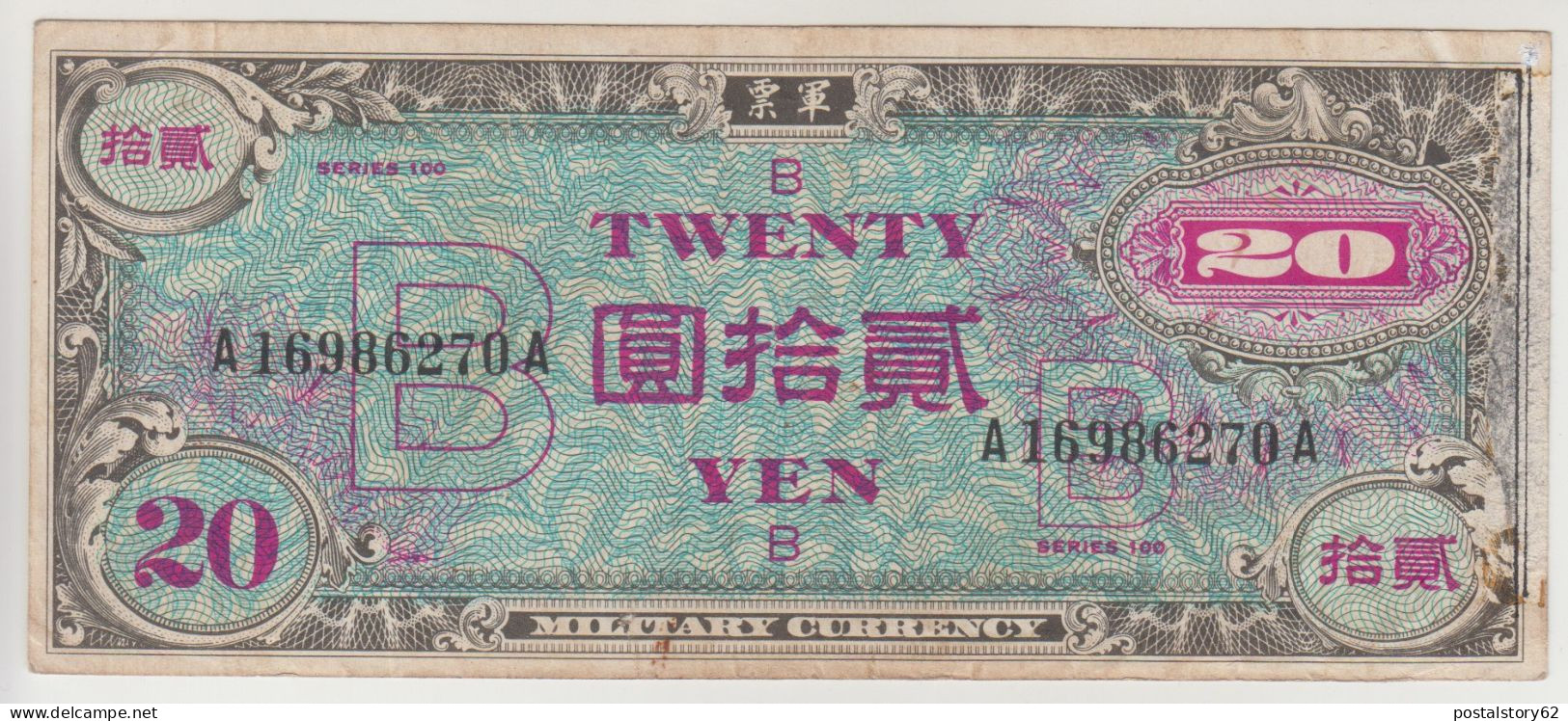 Giappone, Banconota Di Occupazione Militare. 20 Yen 1945 - Japon