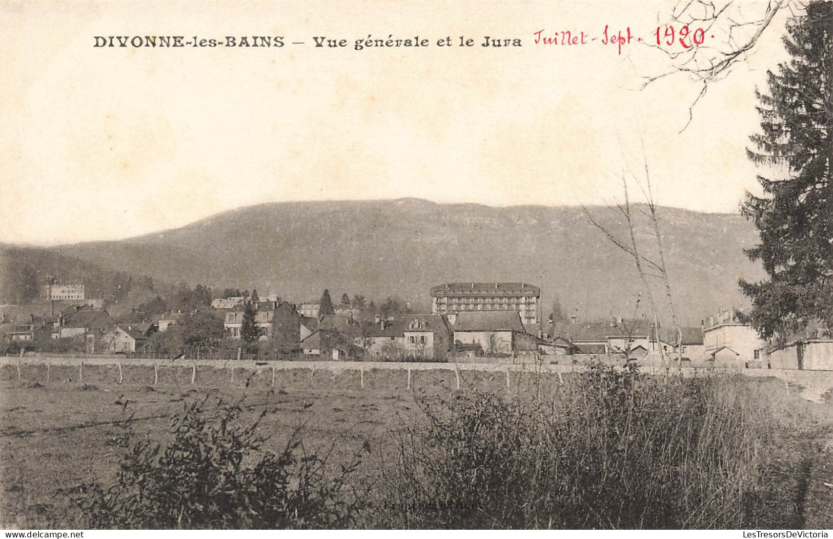 FRANCE - Divonne Les Bains - Vue Générale Et Le Jura - Carte Postale Ancienne - Divonne Les Bains