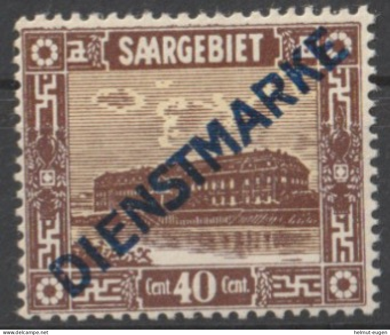 MiNr. 8 Deutschland Saargebiet Und Saarland, Dienstmarken    1922, 1. Juni/1924. Dienstmarken: Freimarken MiNr. 84-94 - Dienstzegels