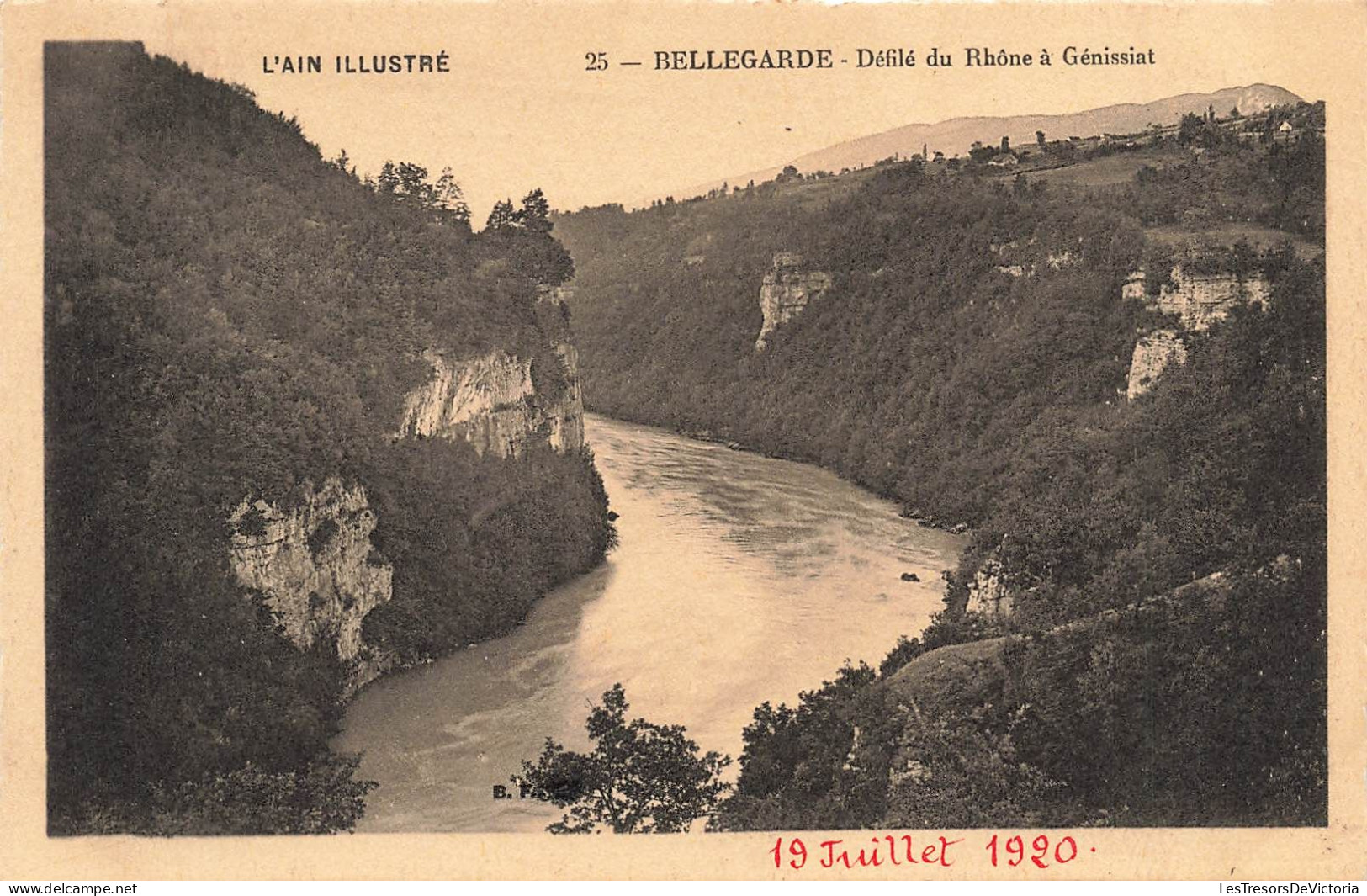 FRANCE - L'Ain Illustré - Bellegarde - Défilé Du Rhône à Génissiat - Carte Postale Ancienne - Bellegarde-sur-Valserine