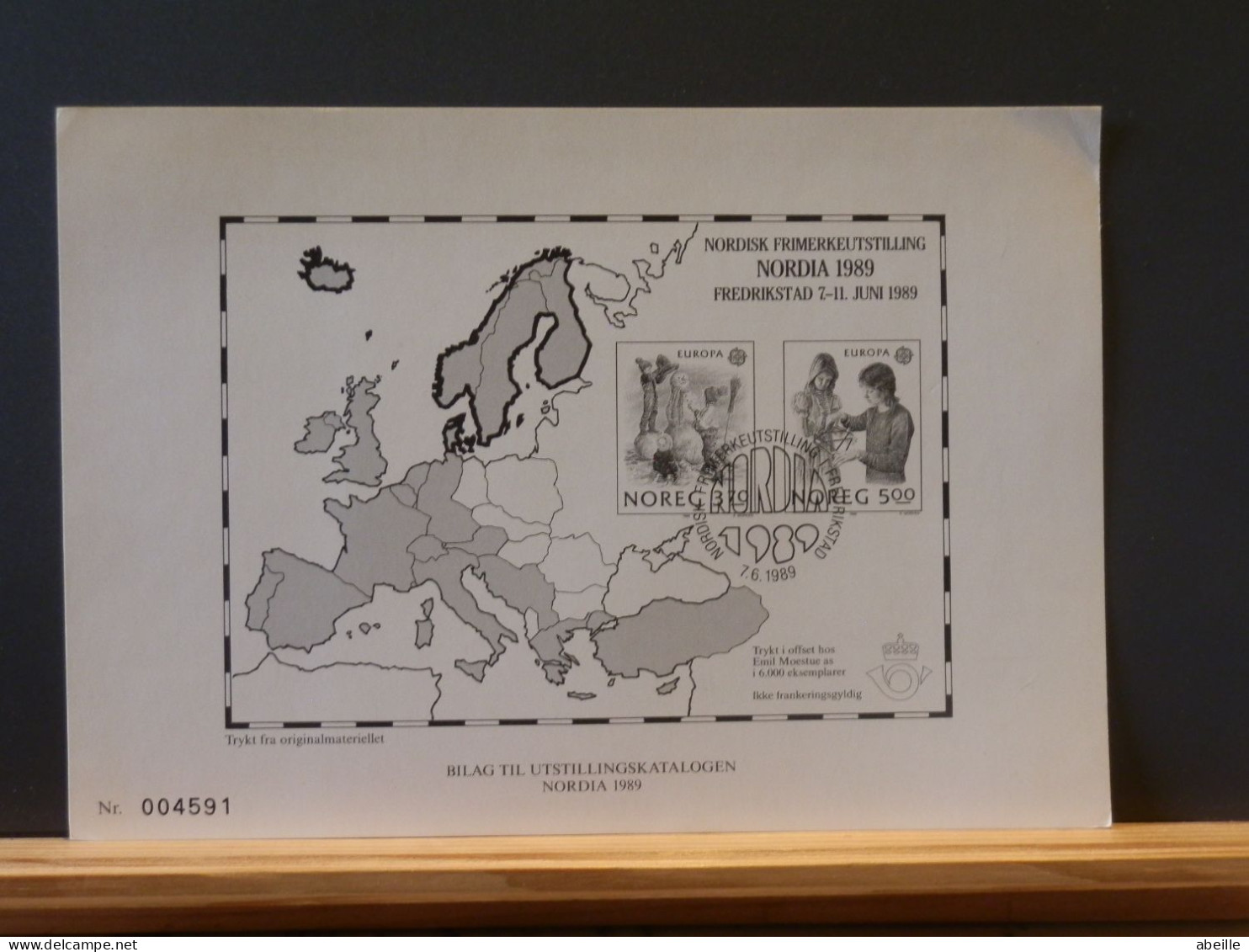 A14/537  DOC. NORGE 1989 - Lettres & Documents