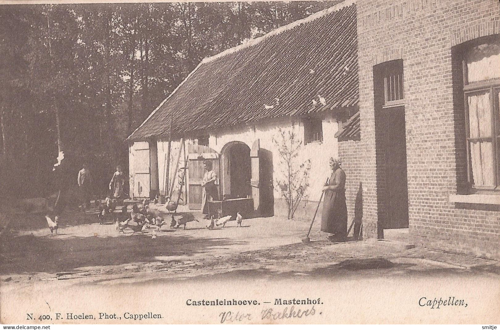 KAPELLEN 1903 CASTENLEIN-HOEVE BOERDERIJ MASTENHOF KIPPEN - MOOIE ANIMATIE - HOELEN 400 - Kapellen