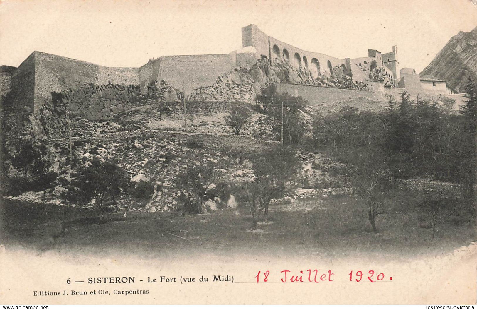 FRANCE - Sisteron - Le Fort (vue Du Midi)  - Carte Postale Ancienne - Sisteron