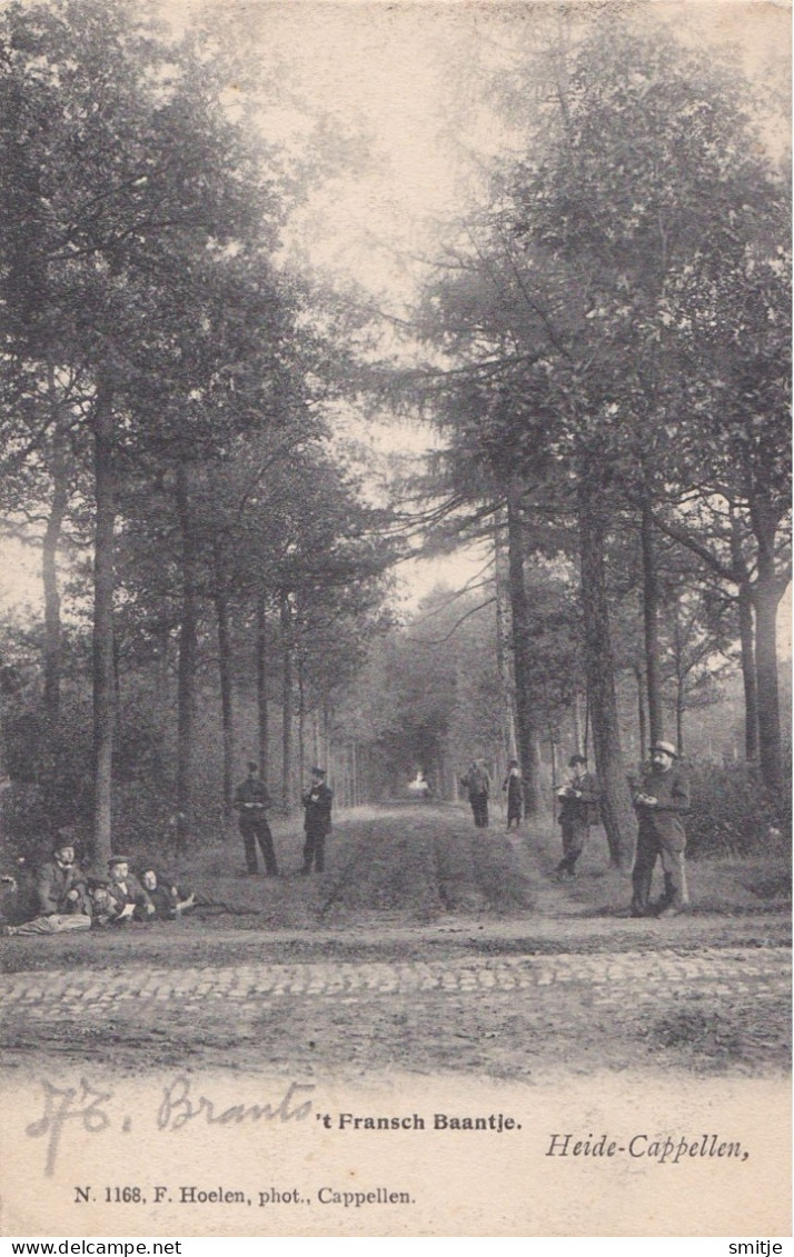 KAPELLEN 1904 'T FRANSCH BAANTJE MET MENSEN - CAPPELLEN HEIDE - MOOIE ANIMATIE - HOELEN 1168 - Kapellen