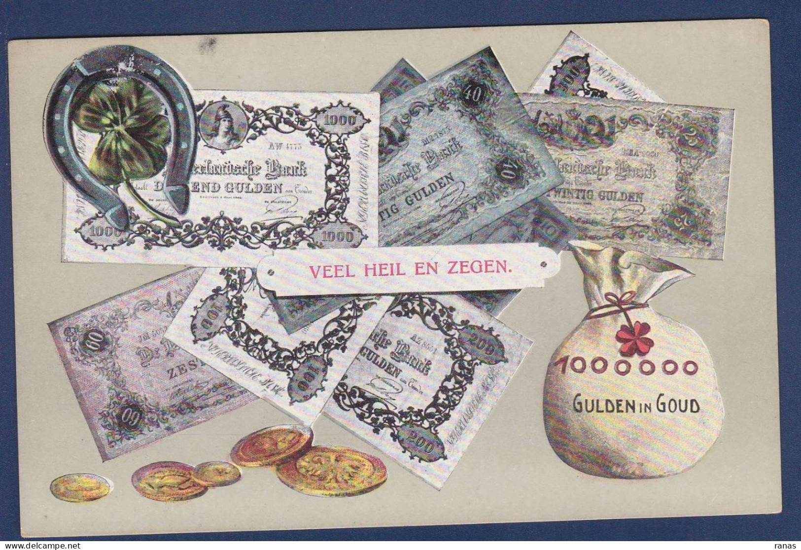 CPA Billet De Banque Banknote Non Circulé - Münzen (Abb.)