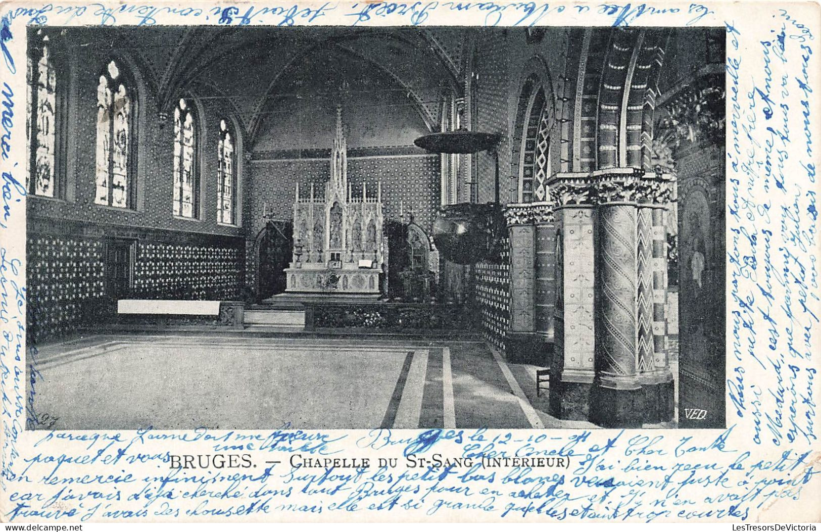 BELGIQUE - Bruges - Intérieur De La Chapelle Du Saint Sang - Carte Postale Ancienne - Brugge