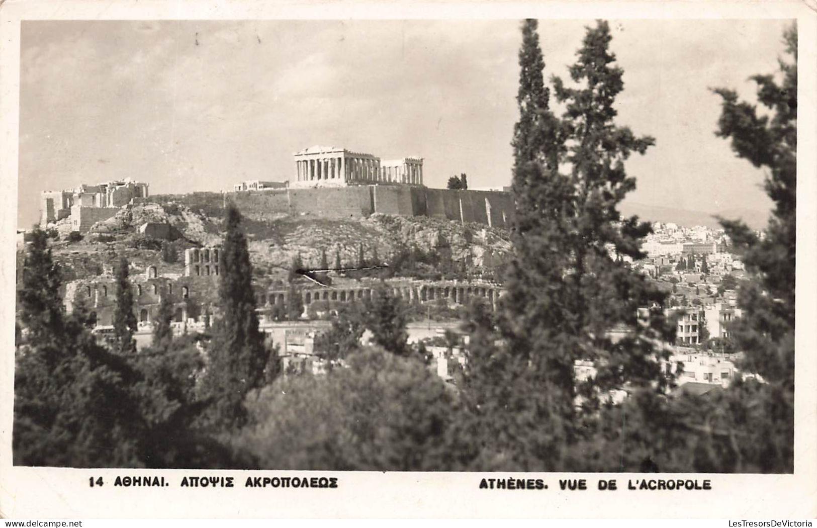 GRECE  - Athènes - Vue De L'Acropole - Carte Postale Ancienne - Grecia
